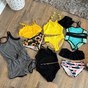 Lot of girls medium 8/10 swimwear